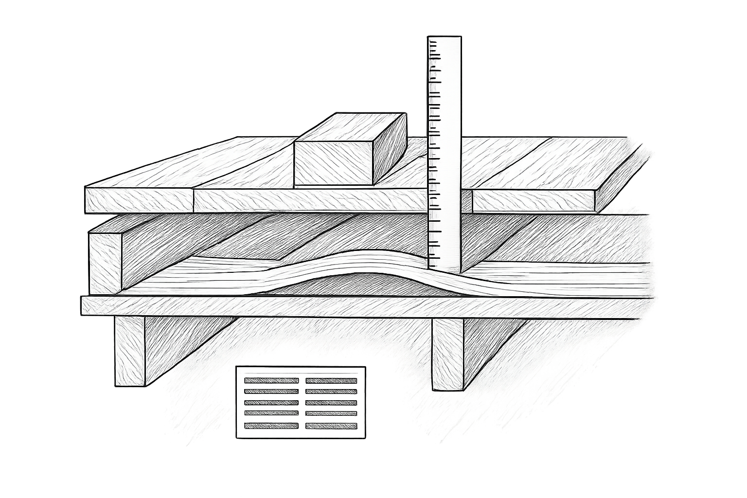 chape plancher bois