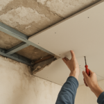 Collage placo plafond : pourquoi c’est interdit et comment faire autrement