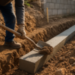 Fondation pour muret de 60 cm de hauteur : profondeur, largeur et étapes clés pour des fondations solides